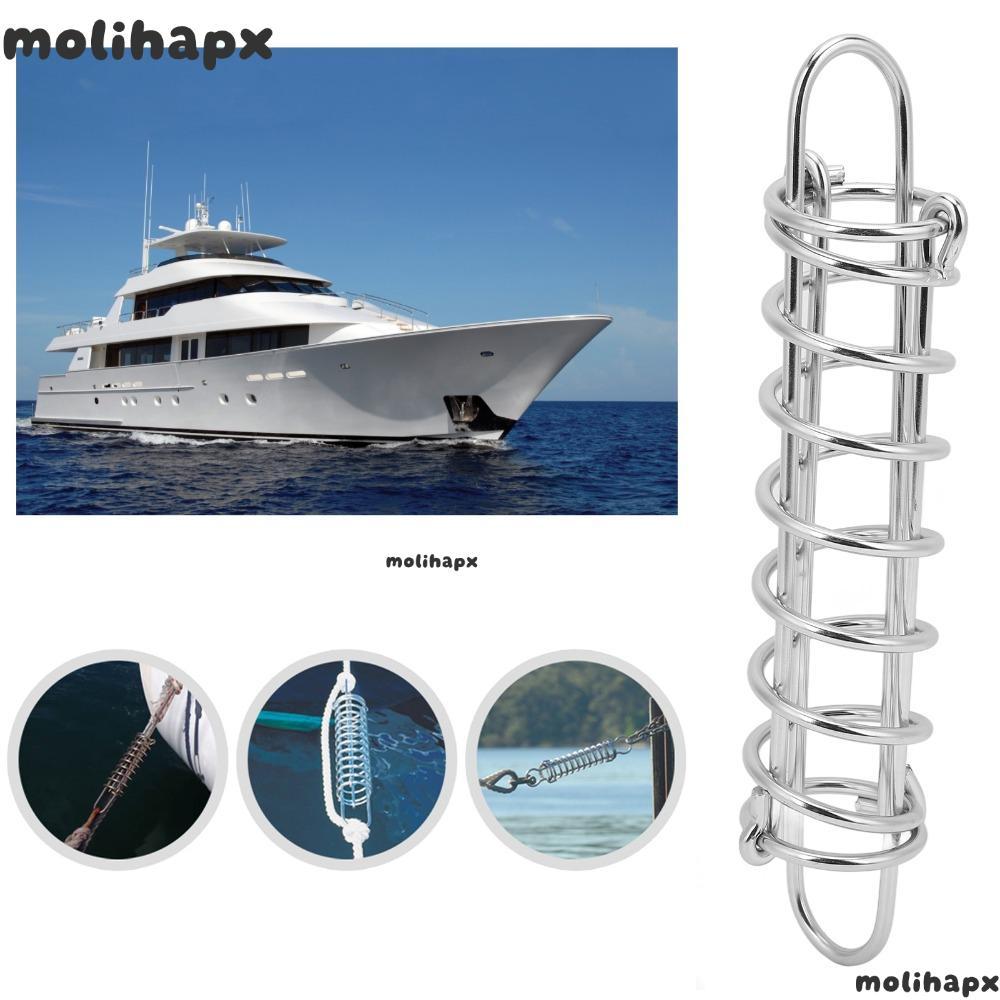 MOLIH Boat Docking Spring, 304 สแตนเลส 270 มม.Mooring Spring, Marine Grade Shock Absorptio Snubber S