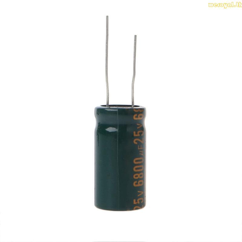 Weroyal 25V 6800uF Capacitance Electrolytic Radial Capacitor ความถี่ต่ํา ESR