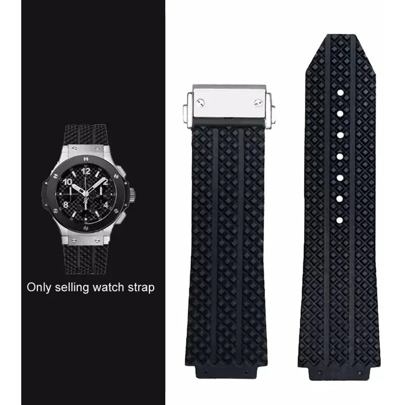 Silicone watch Band for HUBLOT Hengbao HB Yubo classic fusion big bang Waterproof Rubber watch band 