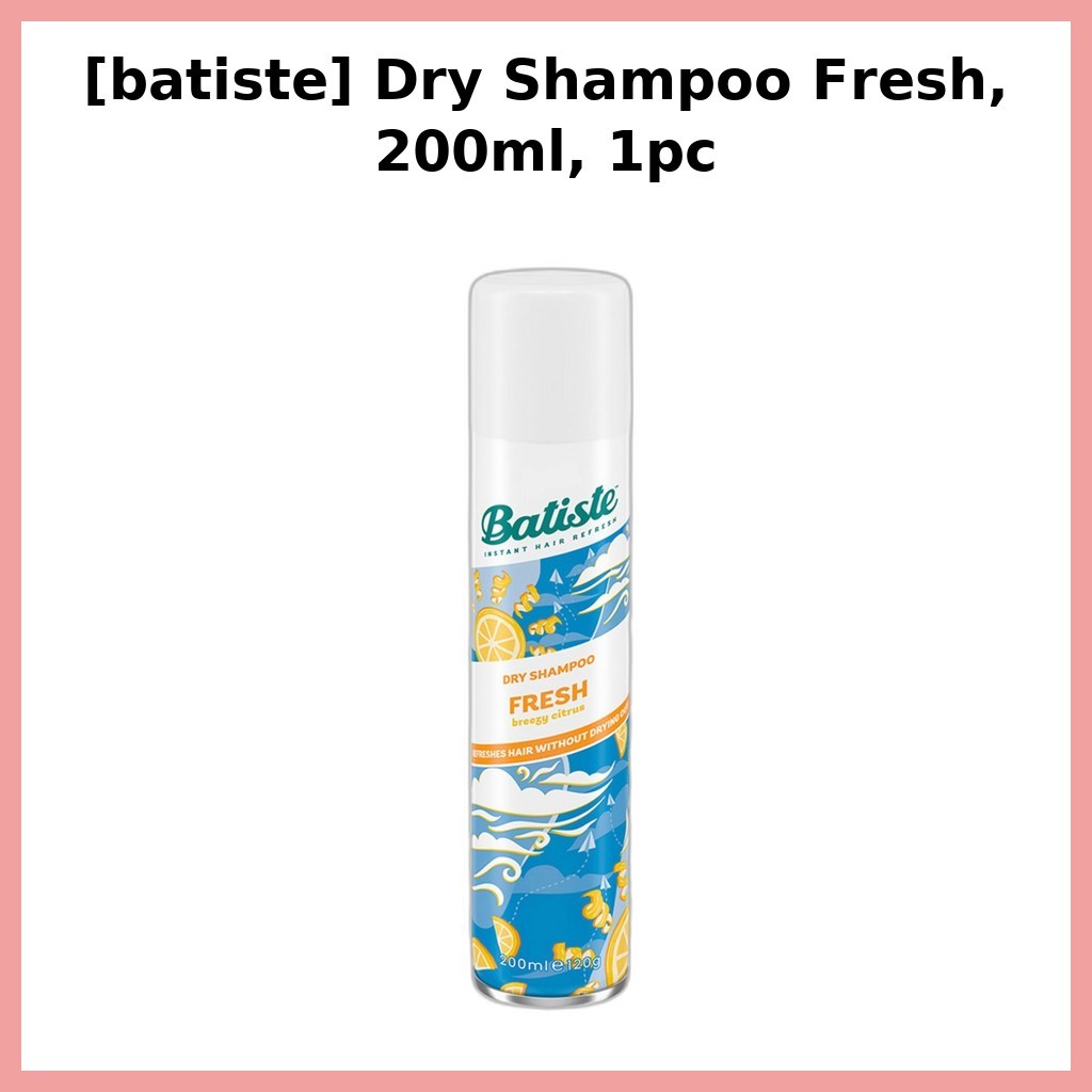 [batiste] Dry Shampoo Fresh, 200ml, 1pc / Korean Dry Shampoo / Oil Absorbing / ของแท้ 100% by MoodSh