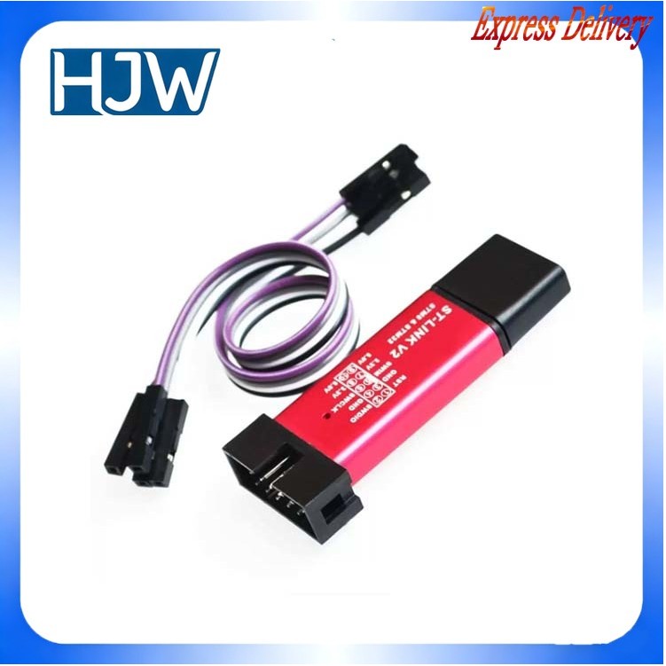 ST-LINK V2 STM8/STM32 จําลองอุปกรณ์โปรแกรมเมอร์ stlink Downloader Line Burner Tester