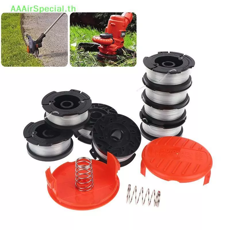 AAAirSpecial Bla และ Deer Trimmer Line Replacement Spool AF100 Universal Fit High Performance Cord สําหรับ Residential และ Commercial Grass Cutting TH