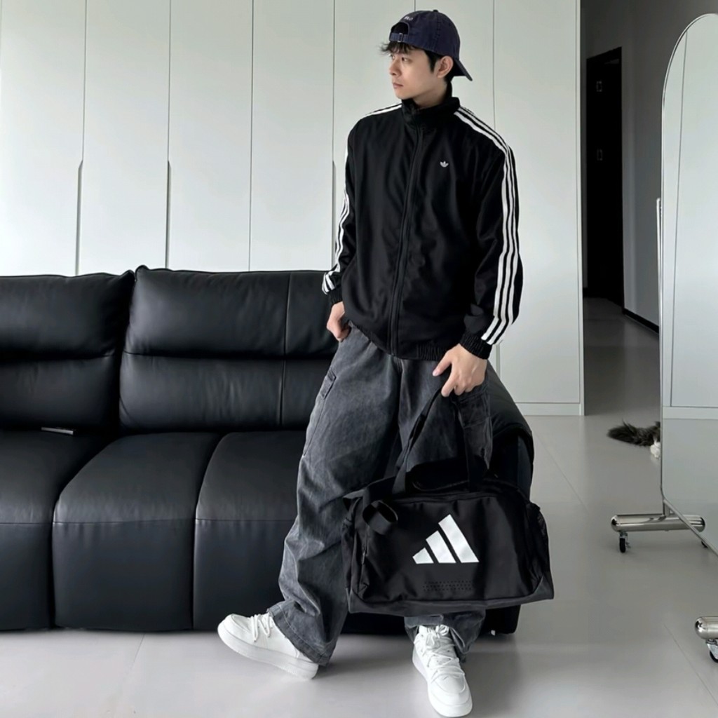 Adidas ผู้ชายผู้หญิงสไตล์เดียวกันกระเป๋าถือไหล่เดียว KF0137KF0138KA7992GN2035IN6111