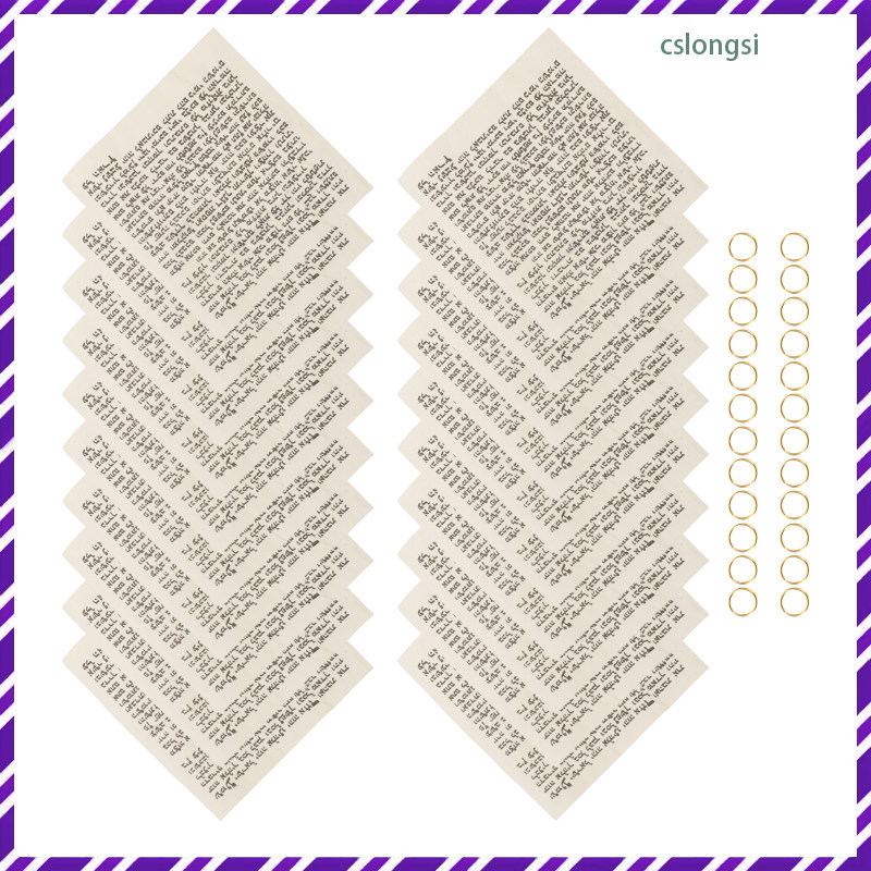 20 ชิ้น Koher Hebrew Mezuzah Scroll: Mini Jewish Blessing Paper - พิมพ์ Mitzvah Ksher Scrolls สําหรั