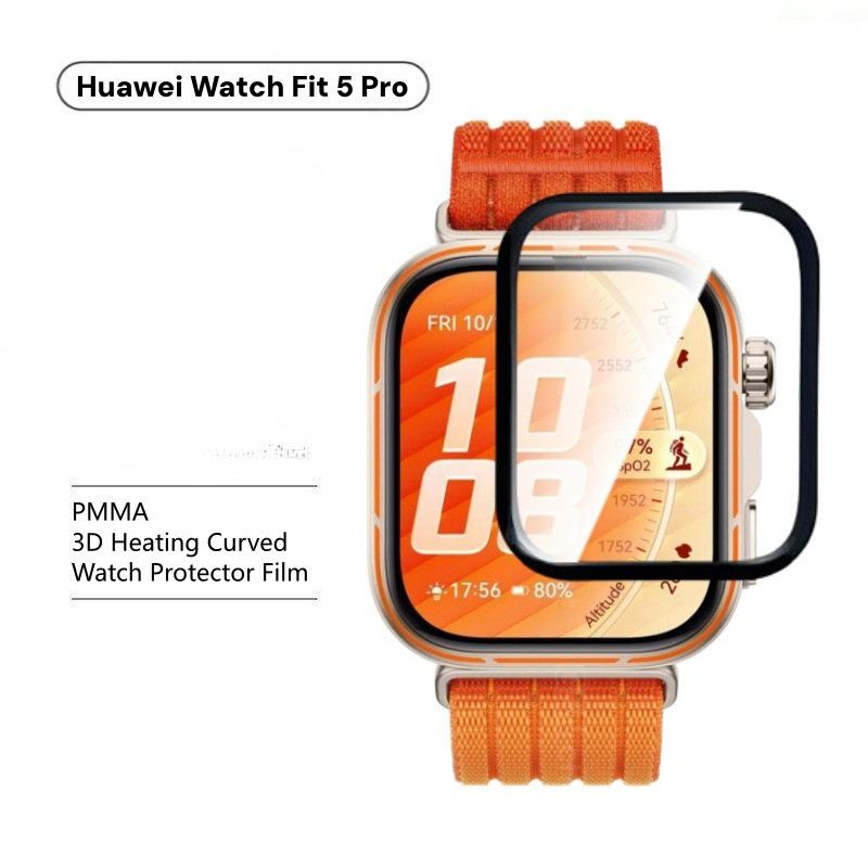 กระจกนิรภัยนุ่มสําหรับ Huawei Watch Fit 5 Pro Fit5 ฟิล์มป้องกันสําหรับ Huawei Watch Fit 4 Watch 4 Pro Shell ป้องกันหน้าจออุปกรณ์เสริม