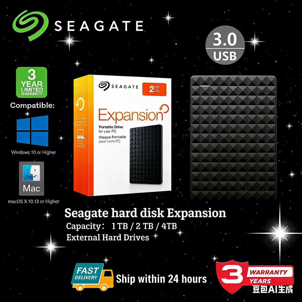 SEAGATE External Harddisk 2TB/4TB/1TB ขนาดเล็ก USB3.0 ส่งไว ราคาดี โปรแรงวันนี้ พร้อมส่ง🚚