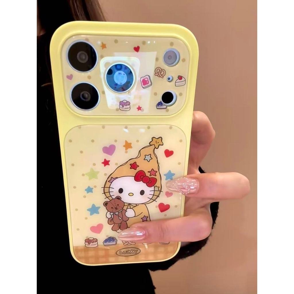 เคสโทรศัพท์ เหมาะสําหรับ iPhone 13 14 15 16 17 Pro max หมวกยาว Star KT Cat Shock-proof Shock-proof เ