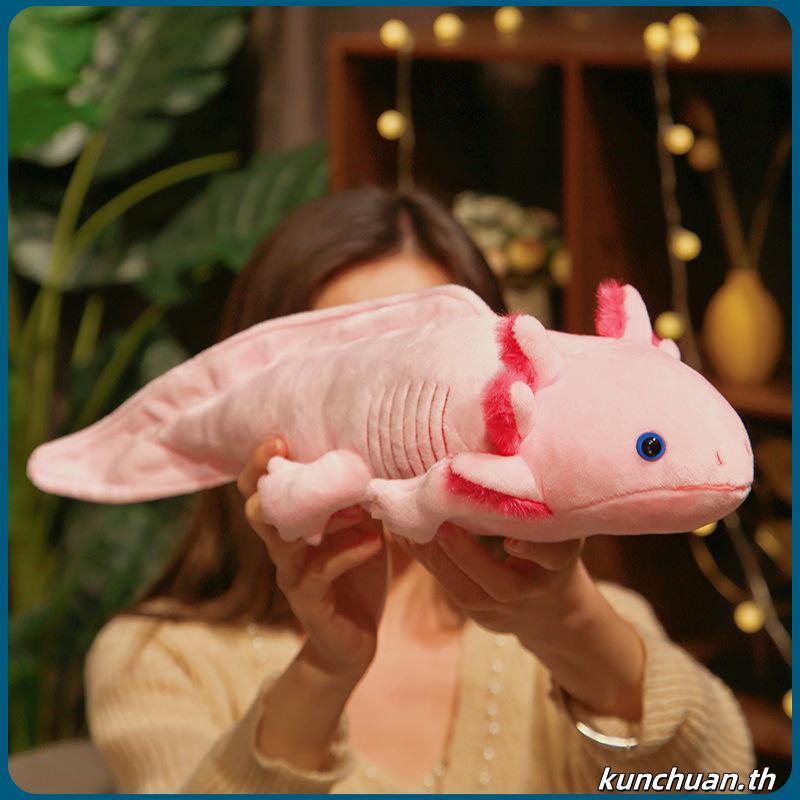Shanhai Salamander ของเล่นตุ๊กตา, Axolotl Plushie สีสัน Newt ของเล่นตุ๊กตา, Peluche Salamander 45 ซม