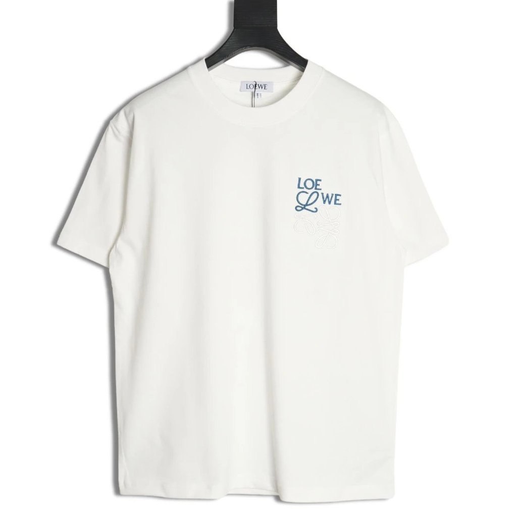 เสื้อยืดแขนสั้นปักลายโลโก้ Loewe/Loewe Dislocation