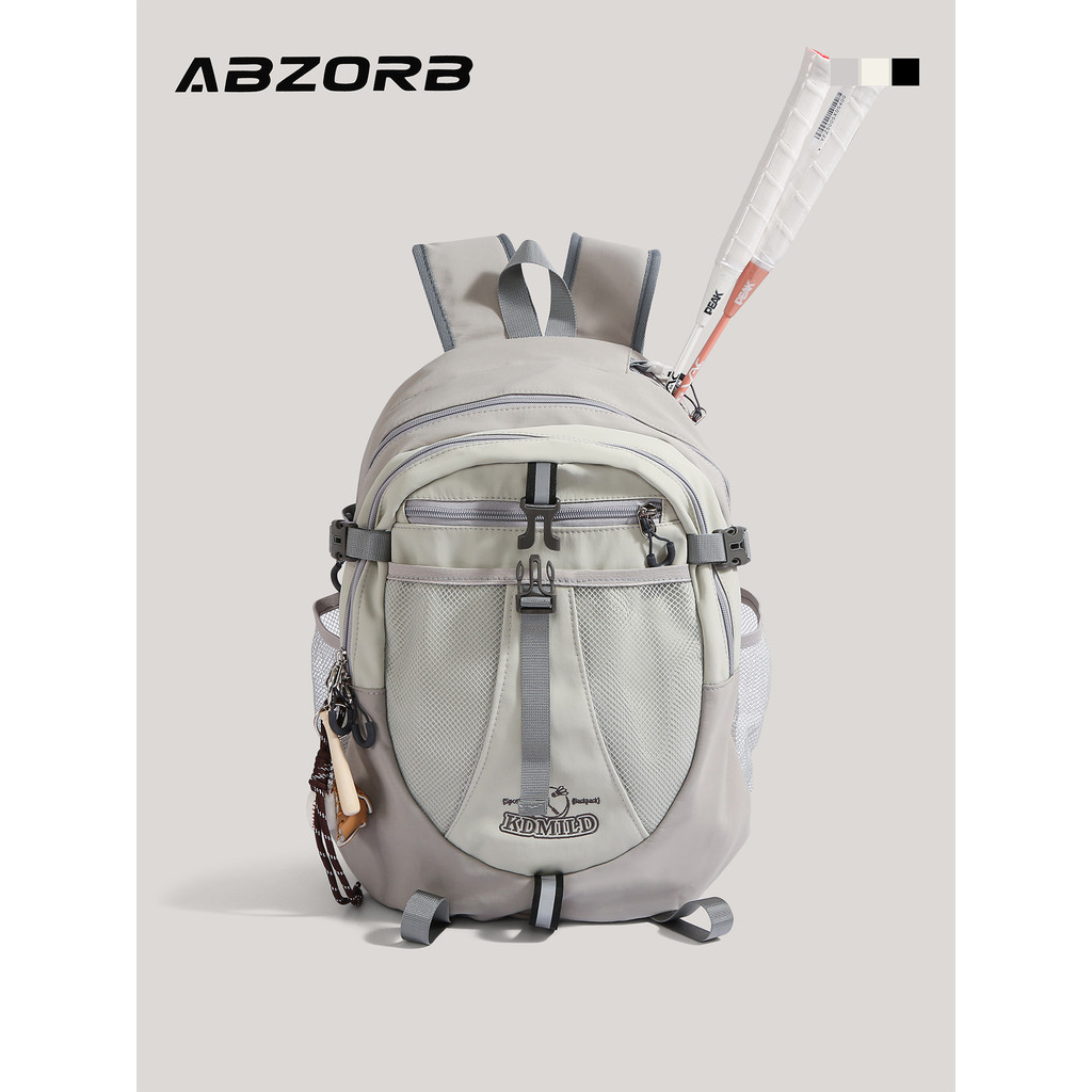 ABZORB ไม้แบดมินตันกระเป๋าเป้สะพายหลังผู้ชายผู้หญิงกีฬากระเป๋าเป้สะพายหลังเดินทางกลางแจ้งสันทนาการเด