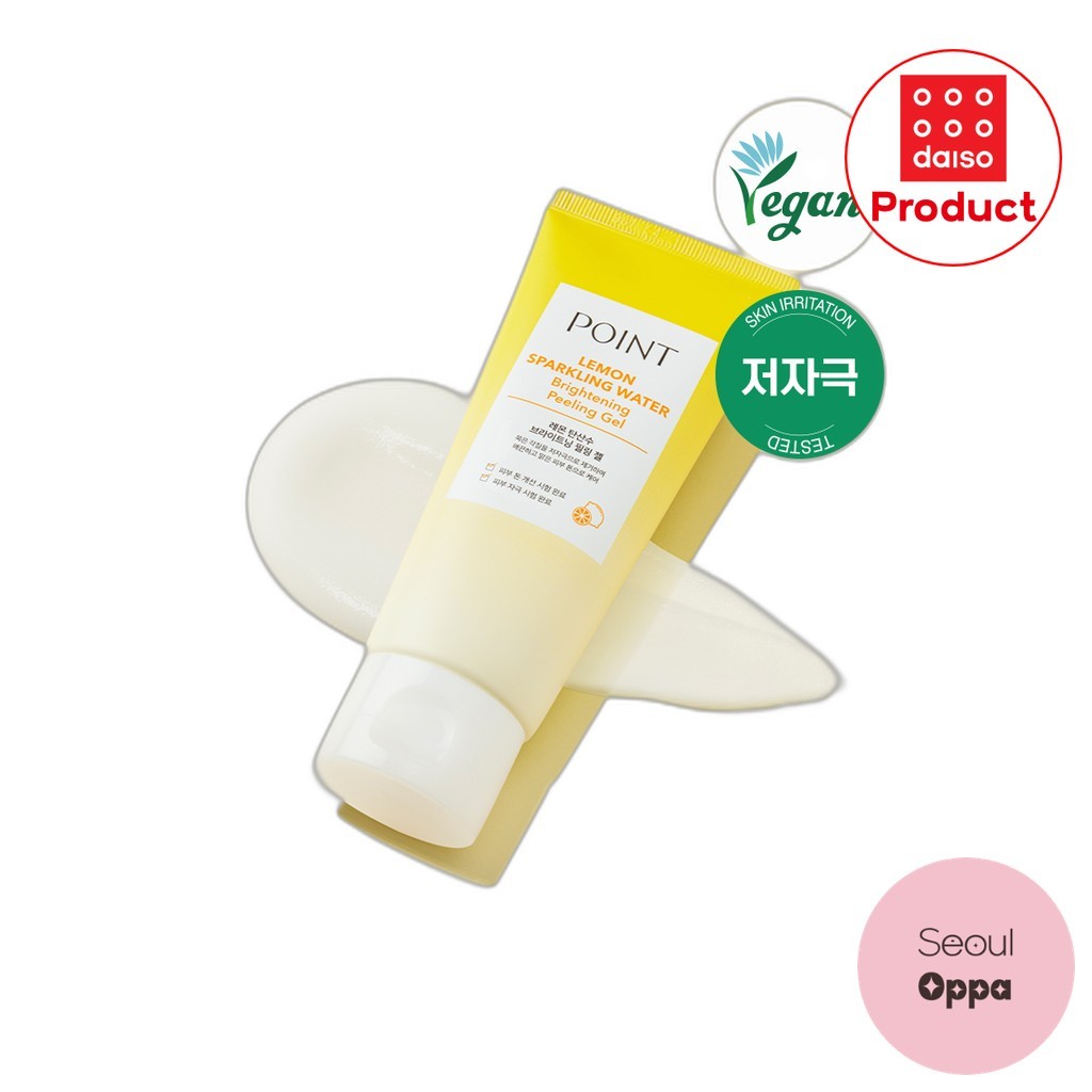 [Point] Lemon Sparkling Water Brightening Peeling Gel, 100ml, 1pc / Korean Peeling Gel by SeoulOppa