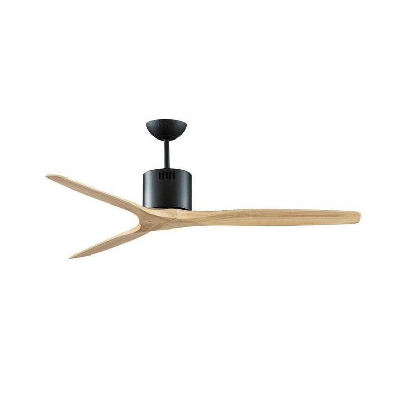 L&E พัดลมKEN-DC MB/NATURAL WOOD+RC DC1/DR 60