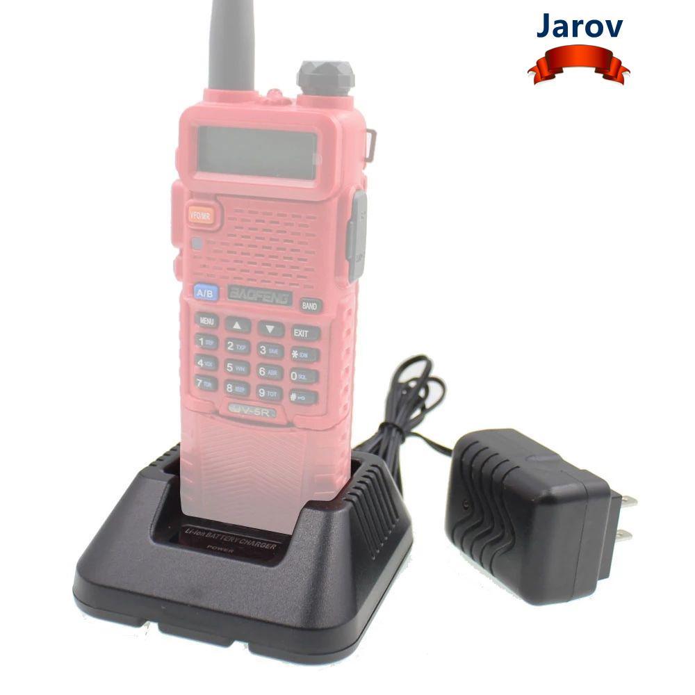 JAROV สําหรับ Baofeng UV-5R EU/US/AU ปลั๊กวิทยุสองทางแบตเตอรี่เครื่องชาร์จวิทยุ