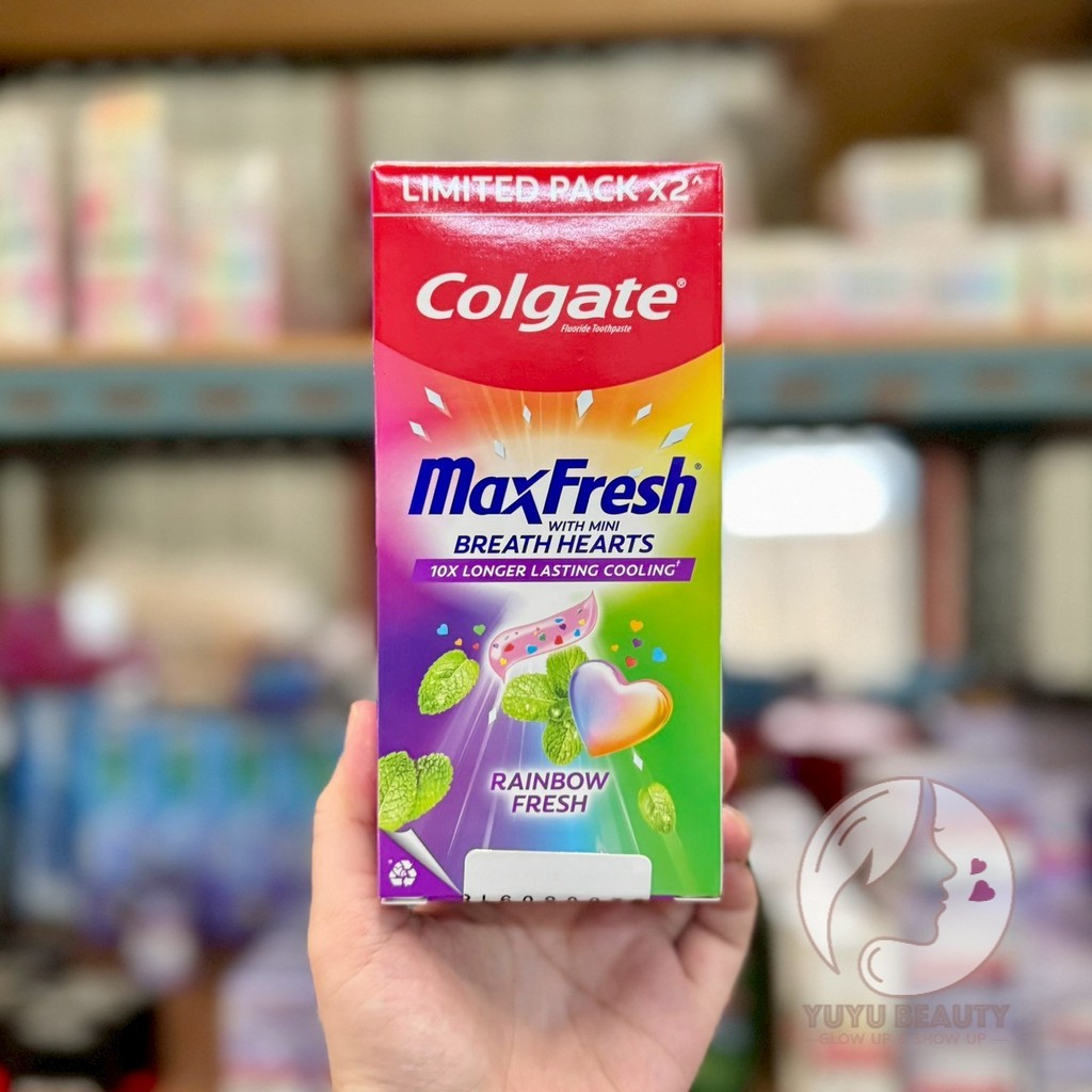 Colgate Max Fresh ยาสีฟันคอลเกตแมกซ์เฟรชเรนโบว์ เฟรช 🌈100g. แพ็คคู่