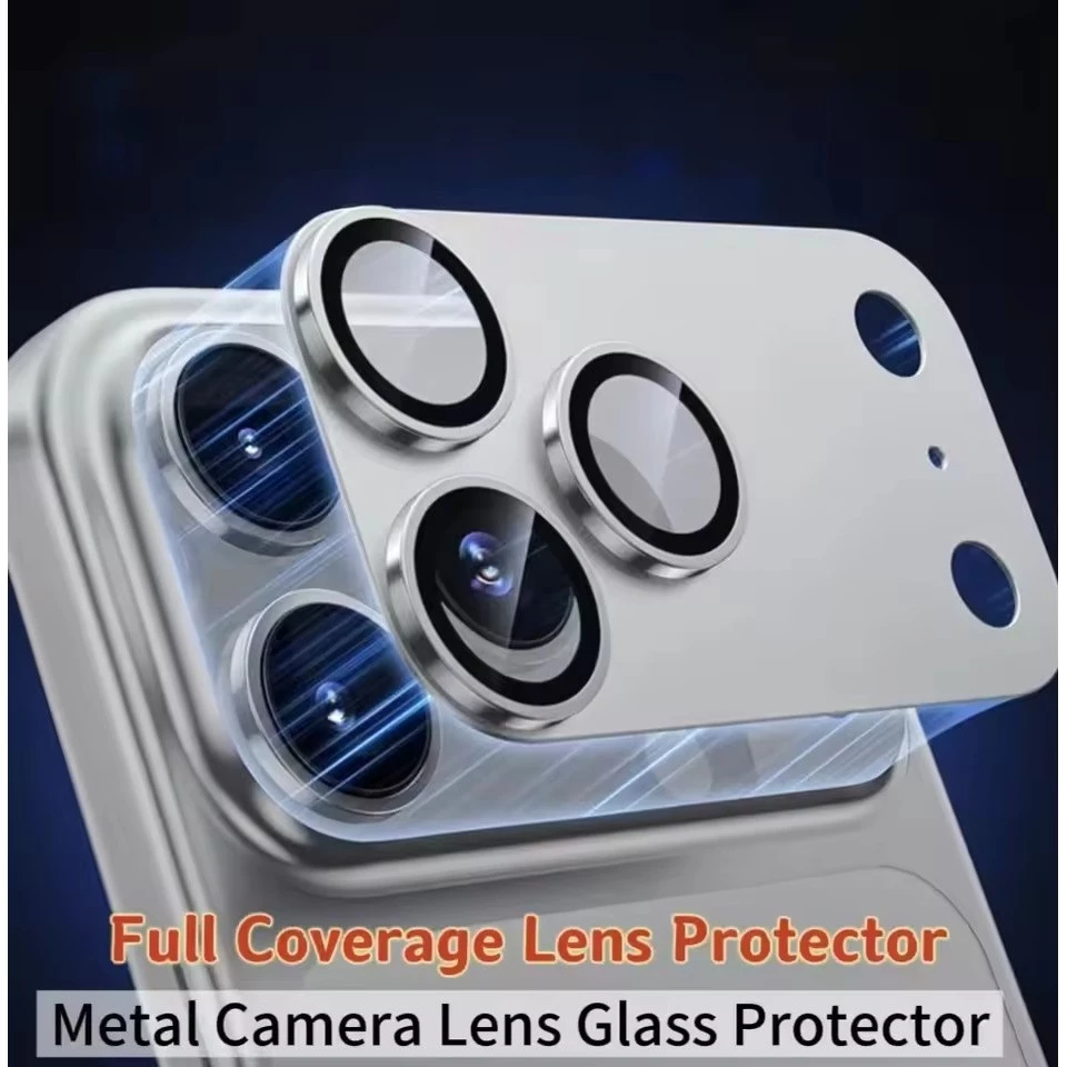 ตัวป้องกันเลนส์กล้องโลหะพรีเมี่ยมสําหรับ iPhone 17 Pro Max - กรอบอลูมิเนียมอัลลอยด์พร้อมกระจก HD เคสและกันรอยขีดข่วน