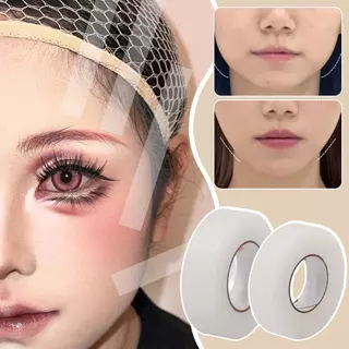 เทปยกกระชับใบหน้าความงามที่มองไม่เห็นบางเฉียบโปร่งใส- สติกเกอร์สร้างรูปร่าง Anti-Allergy ยืดหยุ่นนุ่มสําหรับแต่งหน้าคอสเพลย์ใช้
