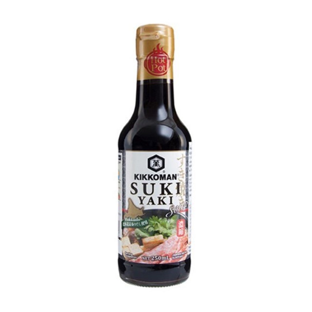 คิคโคแมน ซอสปรุงรสเข้มข้นสำหรับทำสุกียากี้ (Kikkoman Sukiyaki Soup 250ml.)