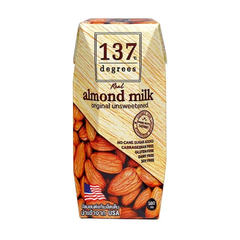137ดีกรี นมอัลมอนด์ไม่หวาน (137 Almond Milk No Sugar 180ml.)