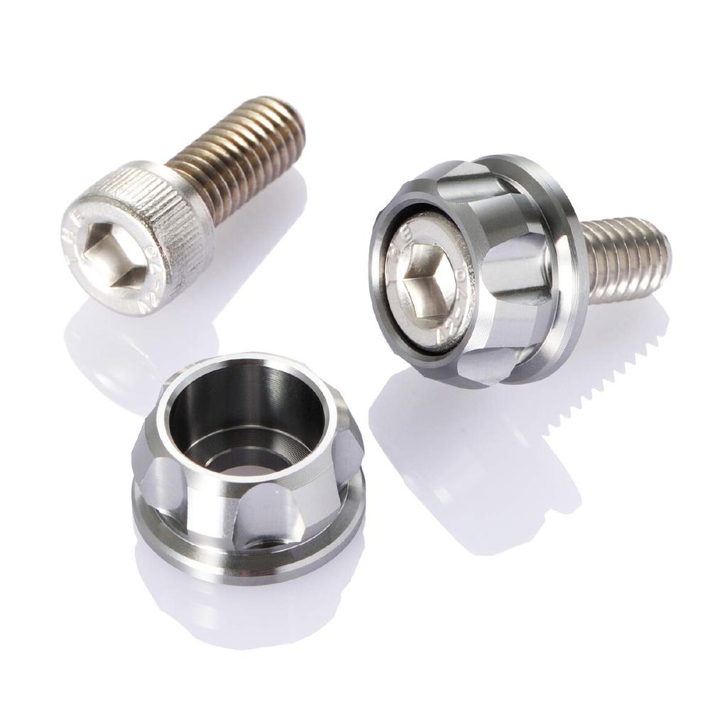 Daytona Premium Zone M6x15mm Motorcycle License Plate Bolt Holder Set - 2pcs Various Colors