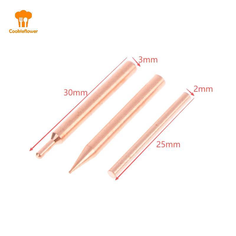 CKFR 5/10 ชิ้น 18650 Handheld Spot Tips เครื่องเชื่อม Electrode สําหรับขนาดเล็ก Spot เครื่องเชื่อมปากกาทองแดงสีม่วงจุดเชื่อมต้องการ