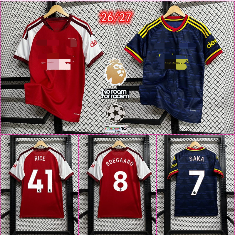 เสื้อฟุตบอลArsenal สำหรับผู้ชาย ไซ즈 S-4XL ฤดูกาลใหม่ปี2026