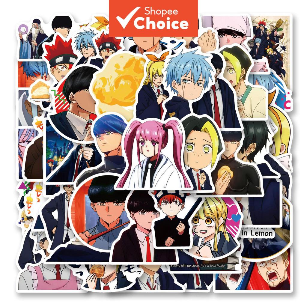 สติกเกอร์ความงาม Mashle Magic และกล้ามเนื้อ 250 ชิ้น Retro Y2K Romance 80s Anime Art สําหรับกระเป๋าเ