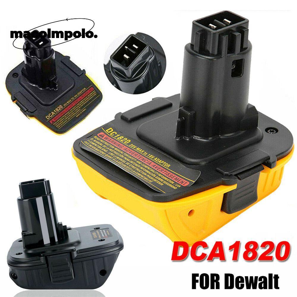 Power Bank Converter สีดําแบบพกพา DCA1820 สําหรับ Dewalt 18V/20V แปลง Li-ion NiMH NiCD