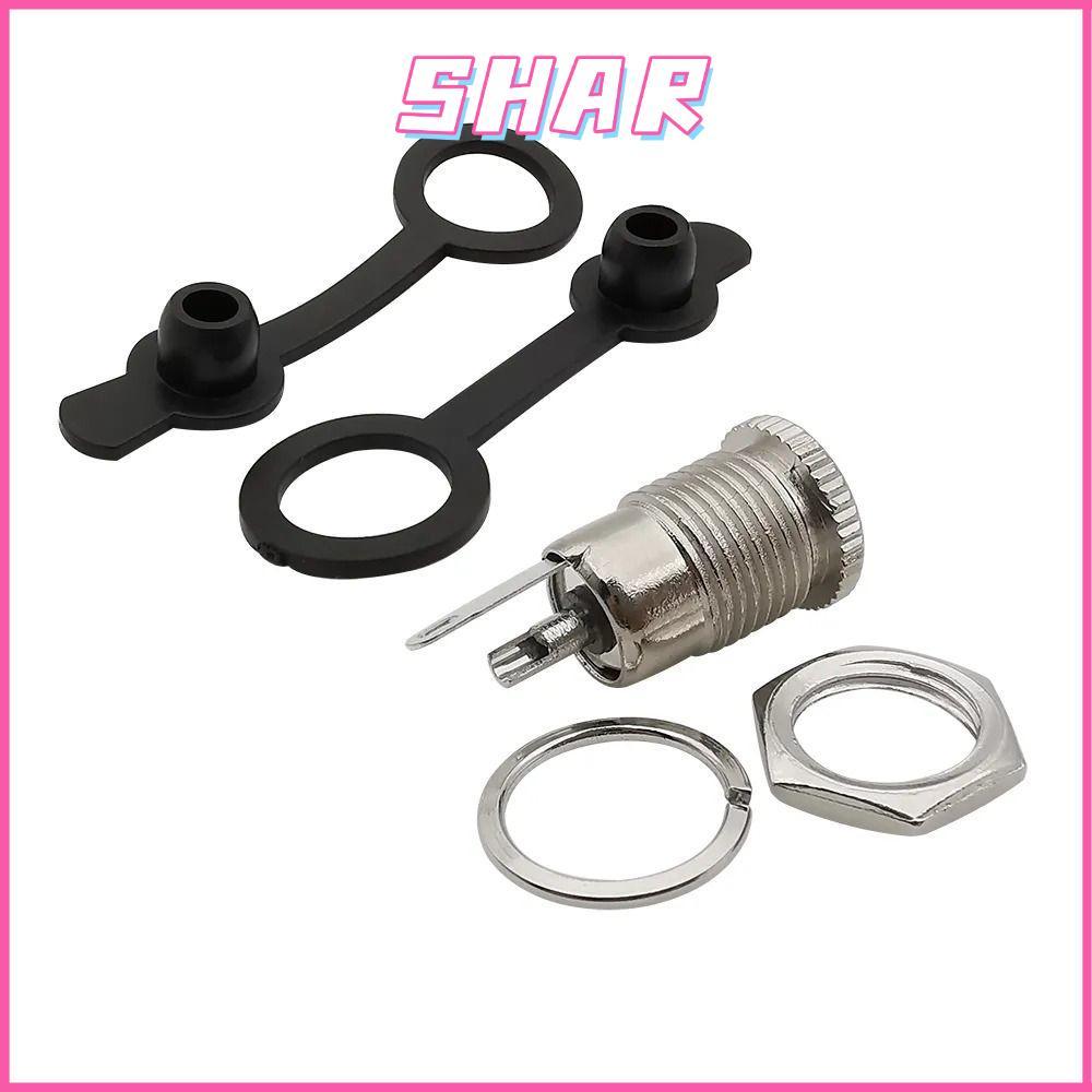 SHAR DC Power Female Socket Jack, 5.5 x 2.1 มม.โลหะ DC Jack Adapter, ทนทาน DC-099 ปลั๊กไฟ DC-099 คุณ