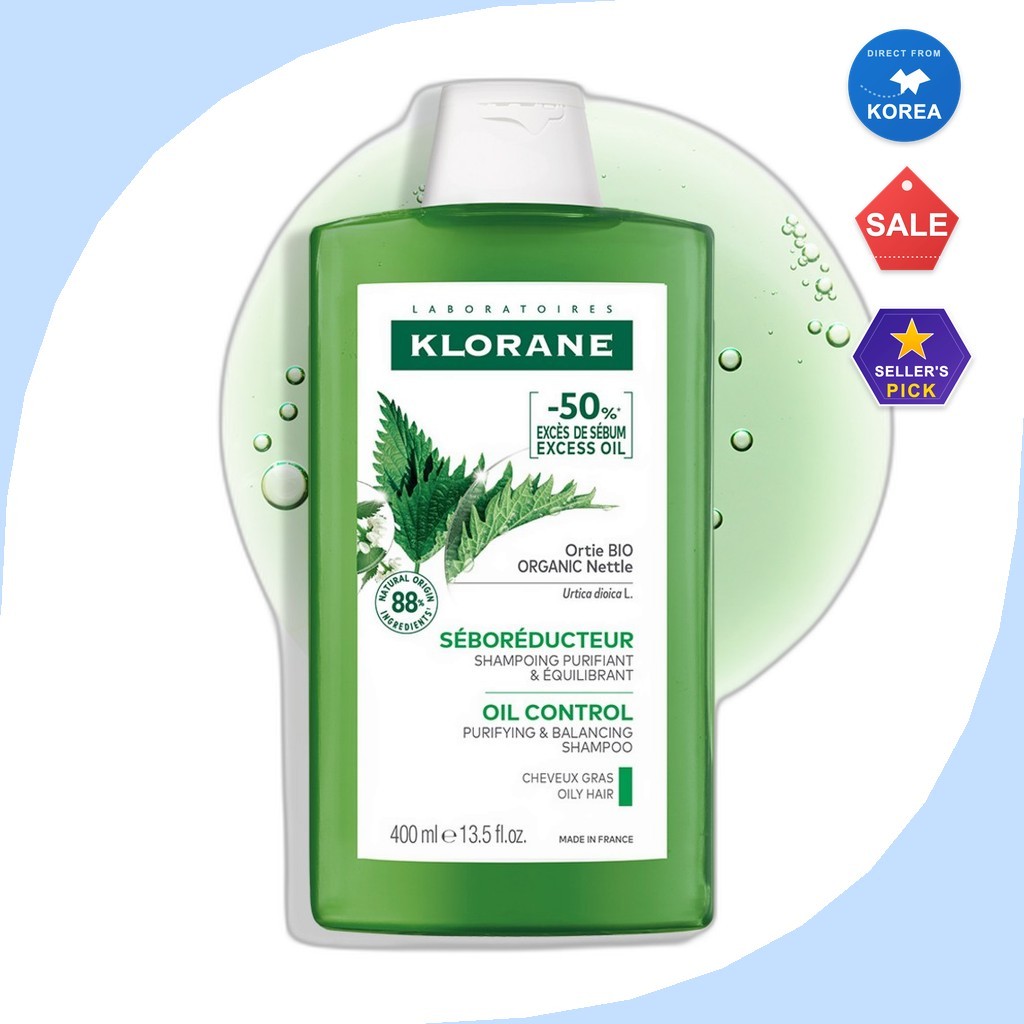 [klane] แชมพูควบคุมความมัน Nettle ออร์แกนิค 400มล. 1 ชิ้น / แชมพูเกาหลีสําหรับผมมัน โดย Studio Seoul