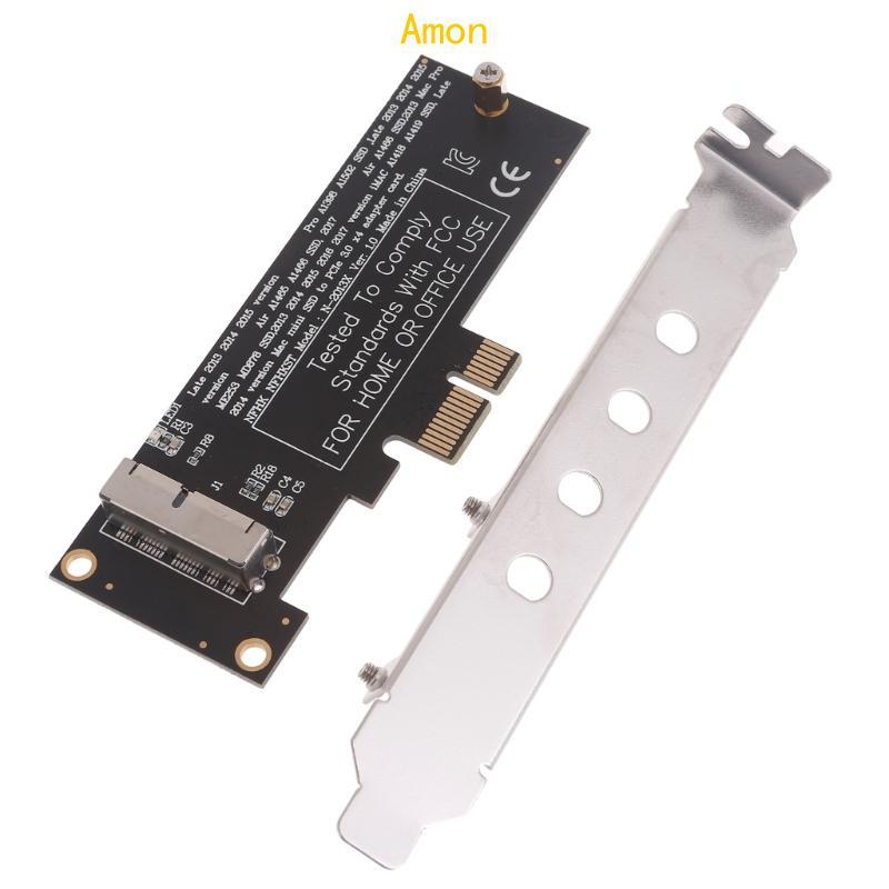 Amon PCI Express PCI-E 1X ถึง 12+16Pin SSD แปลงการ์ดสําหรับ 2013-2017 A1398 A1502