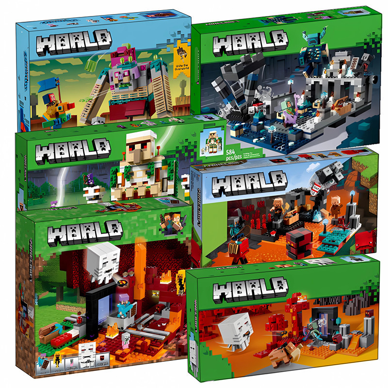 minecraft toy minecraft Minecraft Series Underworld House House House House House Educational Boys เ