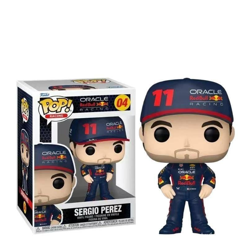 พร้อมสต็อก Funko Funko POP F1 Racing Car Red Bull Fleet Sergeo Perez Perez ตุ๊กตาตุ๊กตารูปตุ๊กตาตกแต