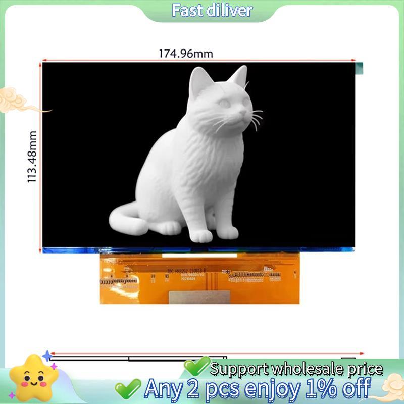 MS7.6 นิ้ว MONO หน้าจอ LCD 4K 4098x2560 ความละเอียด MIPI อินเทอร์เฟซ Monochrome จอแสดงผล Lcd สําหรับ