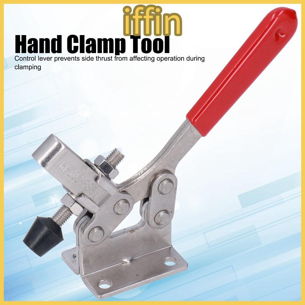 IFFIN Toggle Clamp, Adjustable Antislip Welding Toggle Clamp, Accessories Silver Hand Toggle Clamp โ