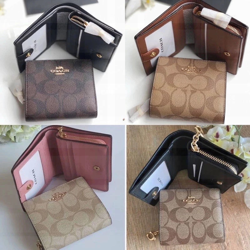 Wallet C3309 กระเป๋าสตางค์สุภาพสตรี  กระเป๋าสตางค์ 2 พับใบสั้น 6D8B5FGK