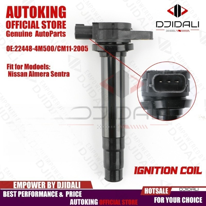 คอยล์จุดระเบิดสําหรับ almera sentra sunny neo 1.6/1.8 made in japan part no.22448-4m500/cm11-2005