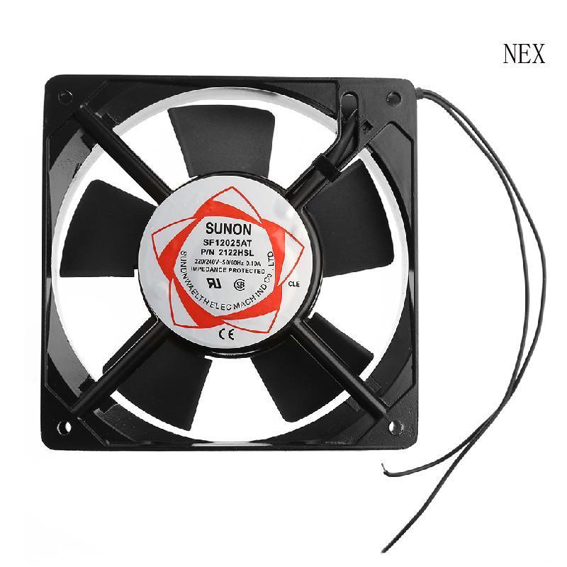 NEX SF12025AT 2122HSL 12025 120 มม.แบริ่งแขน 220-240V AC 2 สายสําหรับเคสระบายความร้อน