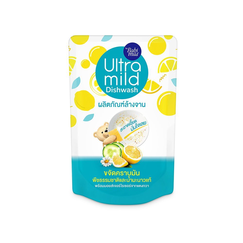 [สินค้าส่งด่วน] อัลตร้ามายด์ล้างจานเลมอนเบิร์สรีฟิล380มล ULTRA MILD DISHWASH LEMON BURST RF 380ML