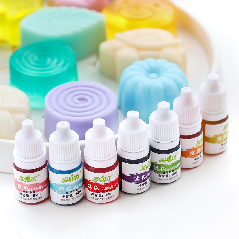 Love Soap Shop DIY Handmade Soap Coloring Cosmetic Grade High Concentrated Soap Base สีพิเศษ 5ML/ขวด