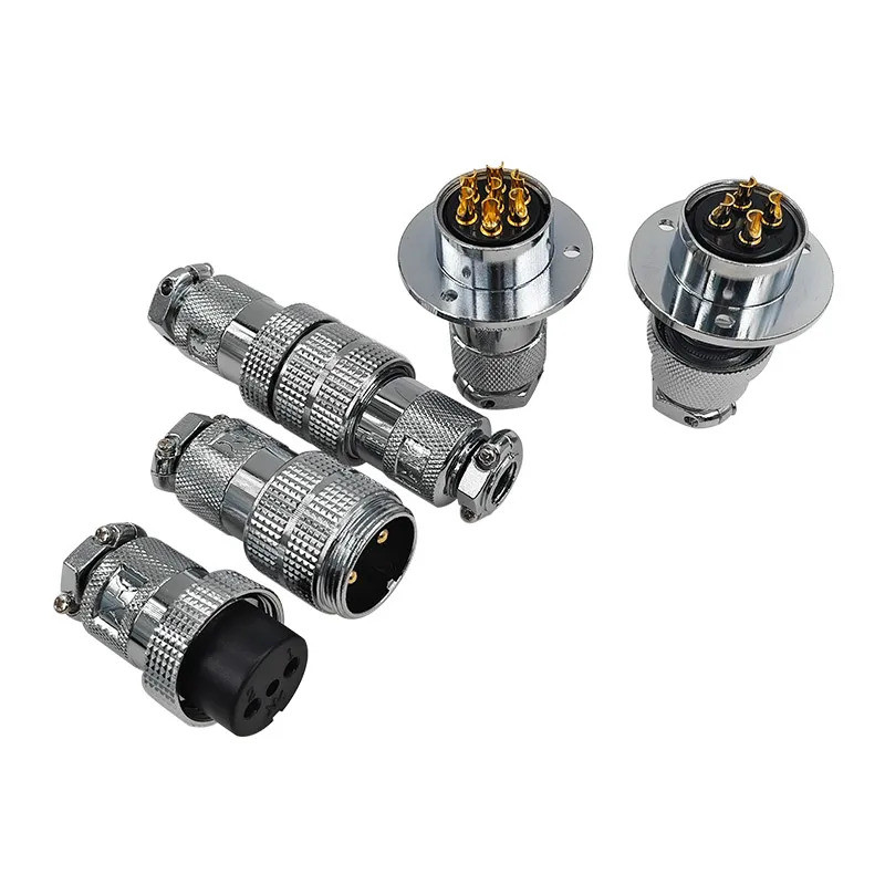 GX25 ปลั๊กสายเชื่อมต่อหน้าแปลนยึด 20A 2pin 3pin 4pin 5pin 6pin 8pin 12pin DF25 Circular connector