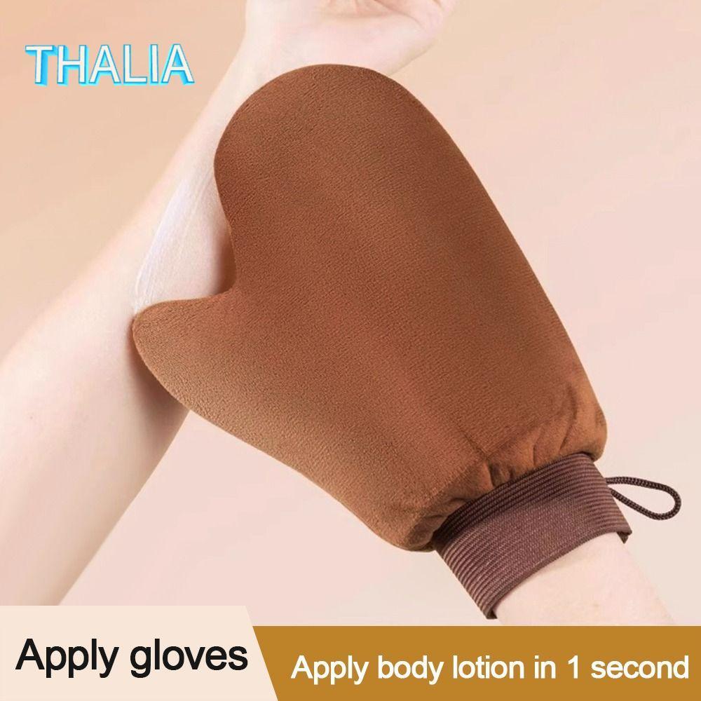 ไทยลีอา‌ โลชั่น Applicator, Reusable Washable Self Tanner Mitt, แปรง Tan Tan Tan Tanning ปลอมสองด้าน