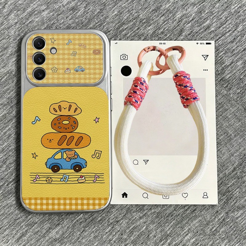 เคสโทรศัพท์หนัง For Samsung A56 A55 A54 A52 A36 A35 A26 A25 A17 A16 A15 A13 A07 A06 A05 รถขนม เคสกัน