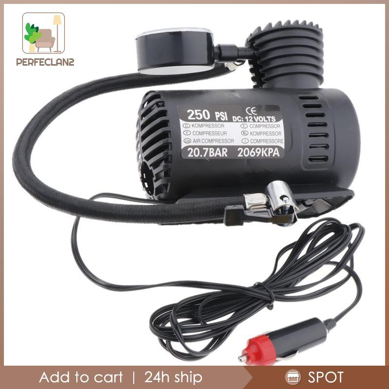 [Perfeclan2] DC 12V Tyre Inflator Pump Tyre Air Inflator สําหรับ,รถยนต์,รถจักรยานยนต์,รถสามล้อ