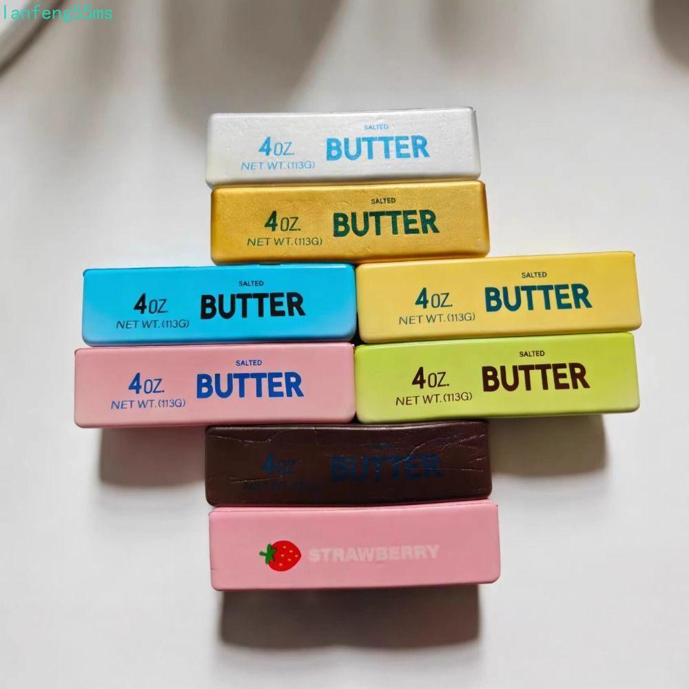 LANFENG ของเล่นบีบติดเนย, แท่งเนยเด้งช้าสร้างสรรค์ที่สะดวกสบาย, ของเล่นนวดสมจริงยืดหยุ่น Super Soft Sensory Stress Stick Office