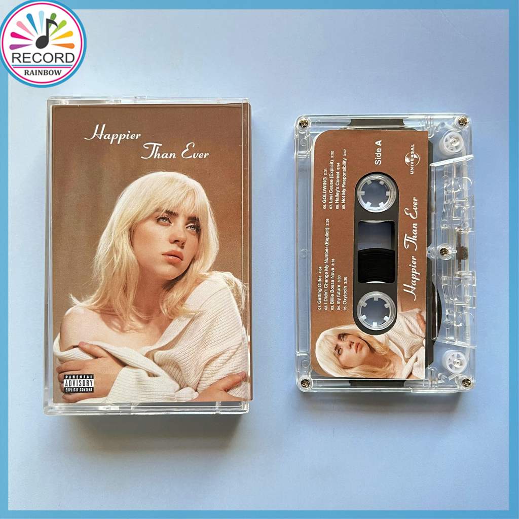 Billie Eilish Happier Than Ever Cassette Tape Brand New [Sealed] Original TPZJ