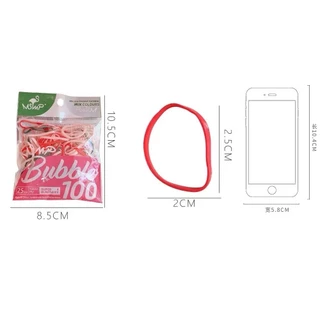 ยางรัดผม สีพาสเทล 100เส้น เส้นเล็ก หนังยาง อเนกประสงค์ สไตล์เกาหลี แฟชั่น พร้อมส่ง