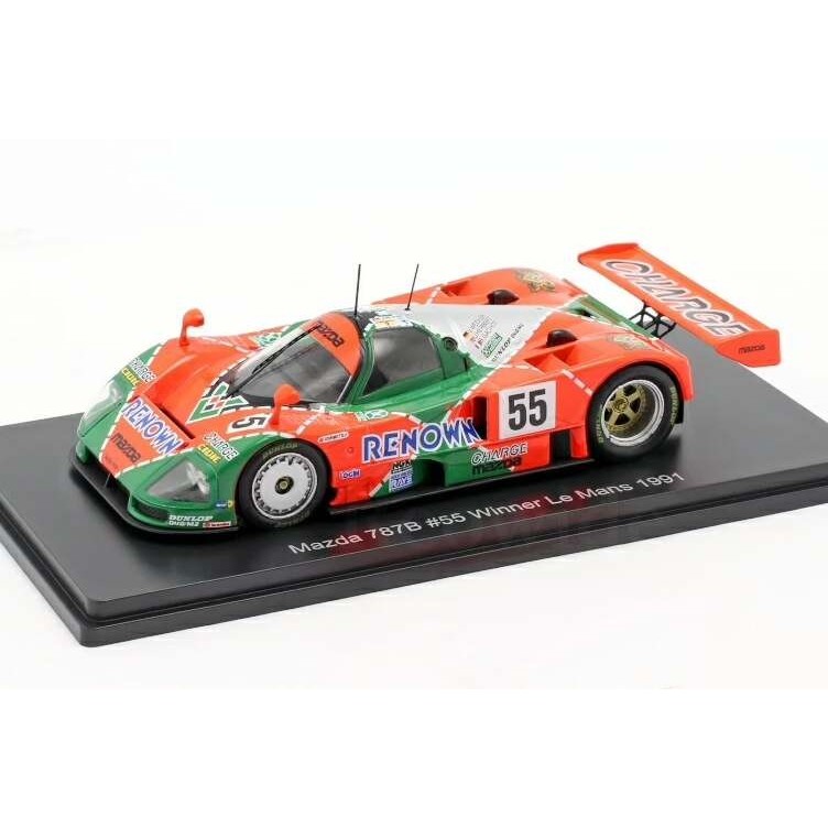 [มาใหม่เดือนพฤษภาคม] 1991 Le Man Racing Model 1: 43 SPARK Mazda 787B Le Man 24 Hours Endurance Champ