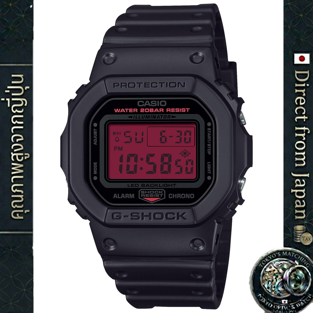 [Direct from Japan] [Casio] G-SHOCK นาฬิกาข้อมือผู้ชาย รุ่น DW-5600BBR-1JF สีดำ ใช้วัสดุรักษ์สิ่งแวด