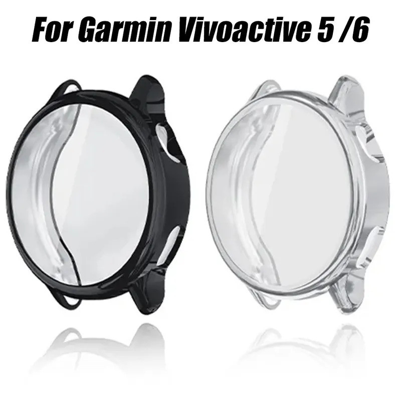เคสสําหรับ Garmin Vivoactive 6 TPU Cover Clear Screen Full Protector สําหรับ Garmin Vivoactive 5 Soft เคสป้องกันอุปกรณ์เสริม