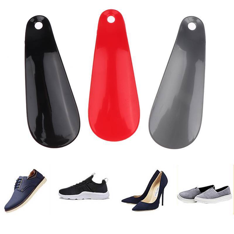 LETH แบบพกพา Mini Professional รองเท้าฮอร์นทนทาน 11 ซม.ช้อนพลาสติกรูปร่าง Lazy Shoe Helper ยืดหยุ่นรองเท้า Lifter Vary